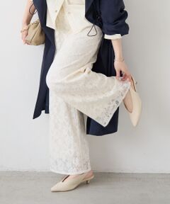le.coeur blanc / ルクールブラン その他パンツ | フラワーメッシュレースワイドパンツ