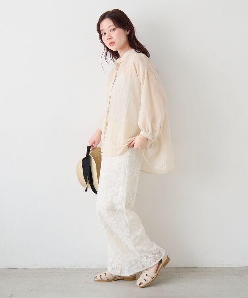 le.coeur blanc / ルクールブラン その他パンツ | フラワーメッシュレースワイドパンツ | 詳細23
