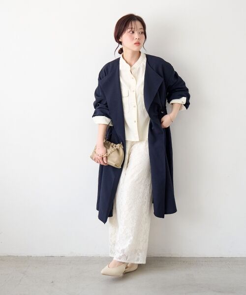 le.coeur blanc / ルクールブラン その他パンツ | フラワーメッシュレースワイドパンツ | 詳細8