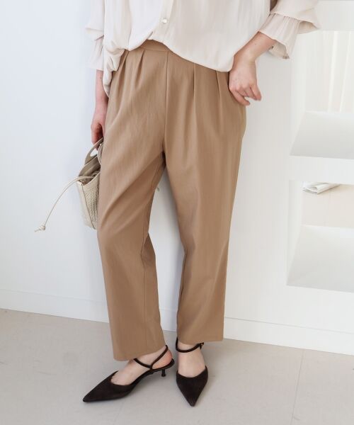 le.coeur blanc / ルクールブラン その他パンツ | ストレッチツータックテーパード | 詳細12