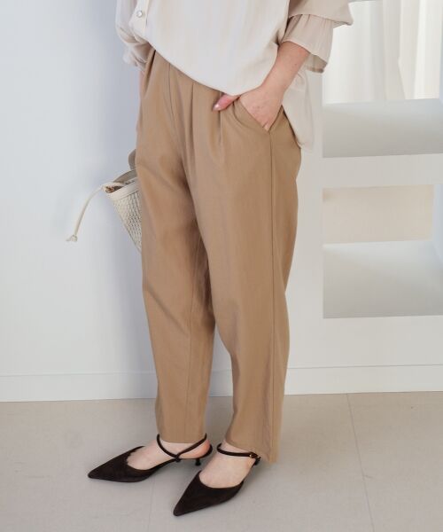 le.coeur blanc / ルクールブラン その他パンツ | ストレッチツータックテーパード | 詳細13