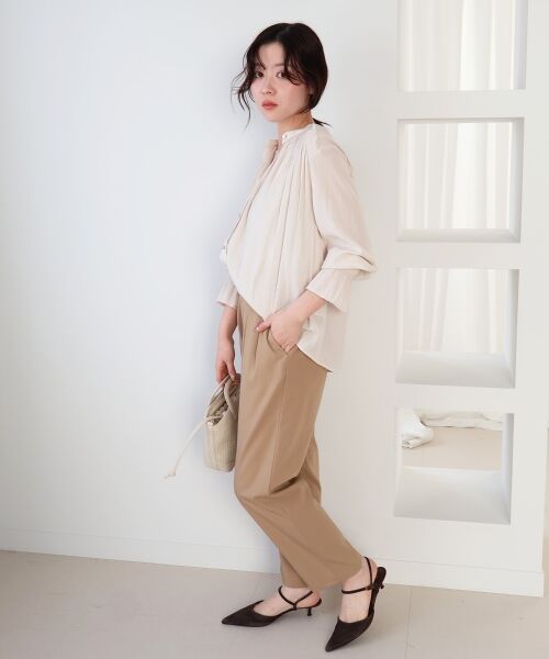 le.coeur blanc / ルクールブラン その他パンツ | ストレッチツータックテーパード | 詳細19