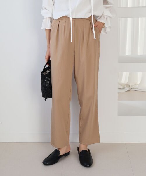 le.coeur blanc / ルクールブラン その他パンツ | ストレッチツータックテーパード | 詳細2