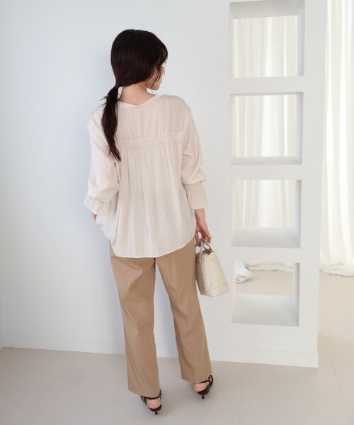 le.coeur blanc / ルクールブラン その他パンツ | ストレッチツータックテーパード | 詳細20