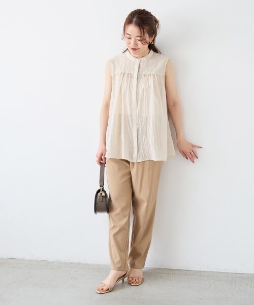 le.coeur blanc / ルクールブラン その他パンツ | ストレッチツータックテーパード | 詳細21