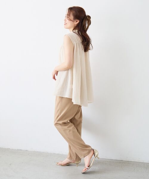 le.coeur blanc / ルクールブラン その他パンツ | ストレッチツータックテーパード | 詳細22