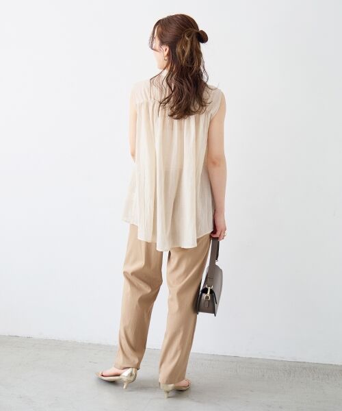 le.coeur blanc / ルクールブラン その他パンツ | ストレッチツータックテーパード | 詳細23