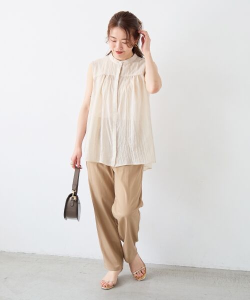 le.coeur blanc / ルクールブラン その他パンツ | ストレッチツータックテーパード | 詳細25