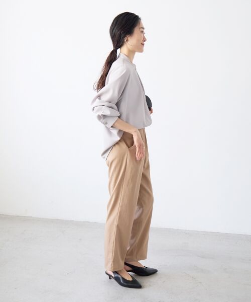 le.coeur blanc / ルクールブラン その他パンツ | ストレッチツータックテーパード | 詳細9