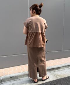 le.coeur blanc / ルクールブラン ロング・マキシ丈ワンピース | MVS天竺プルオーバー×スカートセット