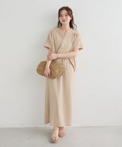 le.coeur blanc / ルクールブラン ロング・マキシ丈ワンピース | リネンタッチミラノリブカーデ×スカートセット