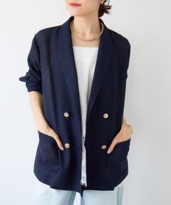 le.coeur blanc / ルクールブラン その他アウター | メッシュダブルブレストジャケット