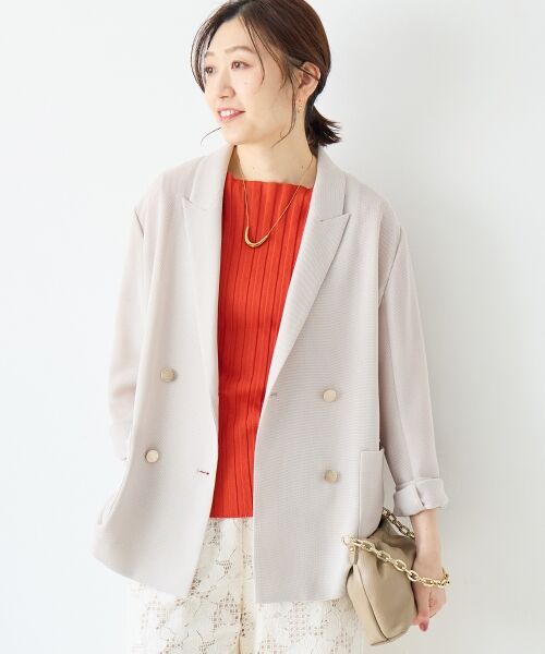 le.coeur blanc / ルクールブラン その他アウター | メッシュダブルブレストジャケット | 詳細12