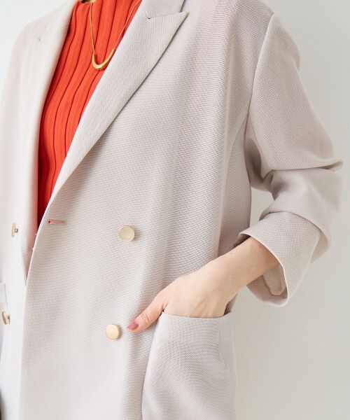 le.coeur blanc / ルクールブラン その他アウター | メッシュダブルブレストジャケット | 詳細16