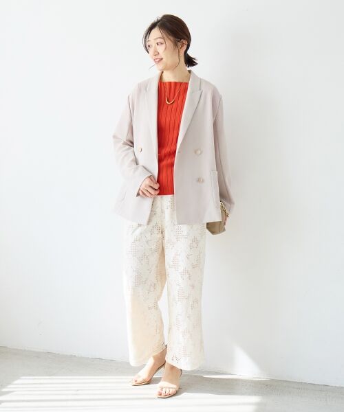 le.coeur blanc / ルクールブラン その他アウター | メッシュダブルブレストジャケット | 詳細17