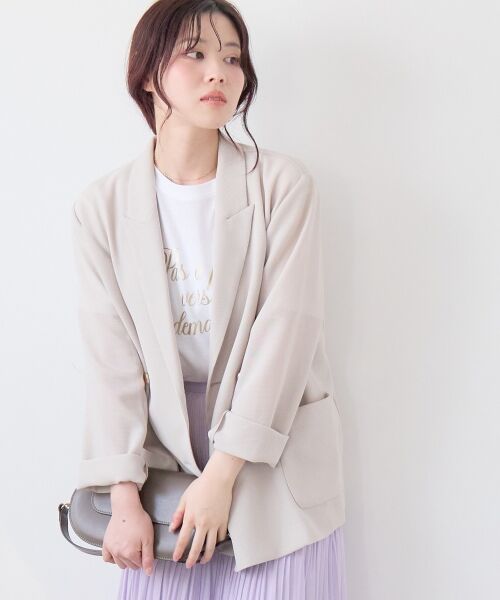 le.coeur blanc / ルクールブラン その他アウター | メッシュダブルブレストジャケット | 詳細2