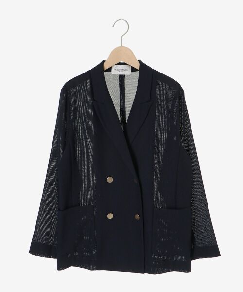 le.coeur blanc / ルクールブラン その他アウター | メッシュダブルブレストジャケット | 詳細21