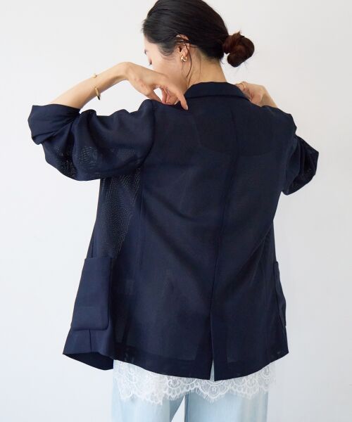 le.coeur blanc / ルクールブラン その他アウター | メッシュダブルブレストジャケット | 詳細26