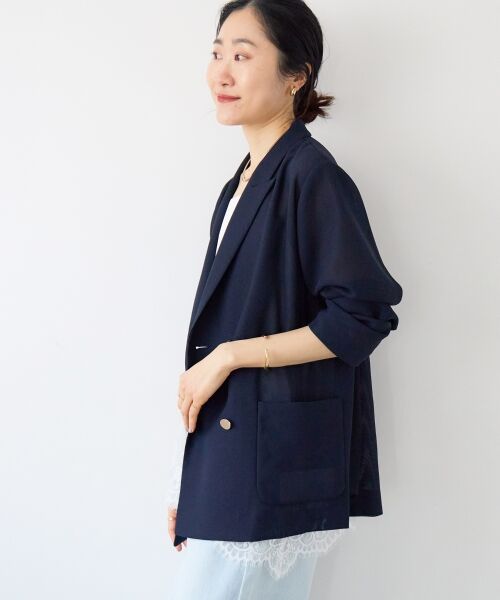 le.coeur blanc / ルクールブラン その他アウター | メッシュダブルブレストジャケット | 詳細27