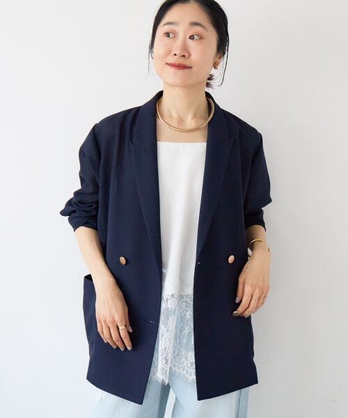 le.coeur blanc / ルクールブラン その他アウター | メッシュダブルブレストジャケット | 詳細28