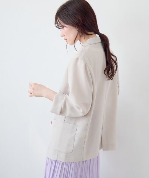 le.coeur blanc / ルクールブラン その他アウター | メッシュダブルブレストジャケット | 詳細6