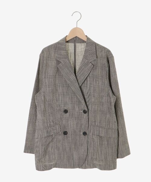 le.coeur blanc / ルクールブラン テーラードジャケット | グレンチェックスラブテーラードジャケット | 詳細1
