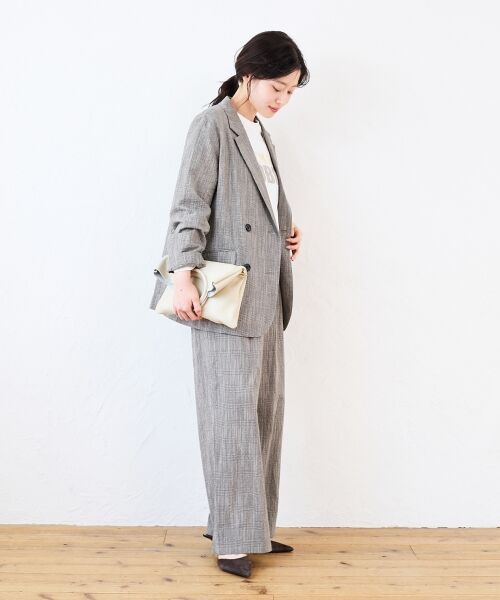 le.coeur blanc / ルクールブラン テーラードジャケット | グレンチェックスラブテーラードジャケット | 詳細11