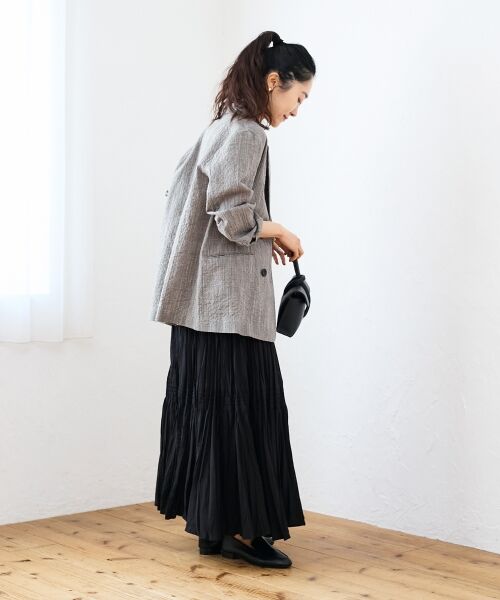 le.coeur blanc / ルクールブラン テーラードジャケット | グレンチェックスラブテーラードジャケット | 詳細17