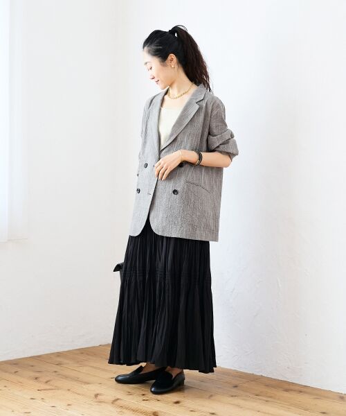 le.coeur blanc / ルクールブラン テーラードジャケット | グレンチェックスラブテーラードジャケット | 詳細19