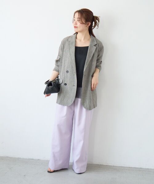 le.coeur blanc / ルクールブラン テーラードジャケット | グレンチェックスラブテーラードジャケット | 詳細24