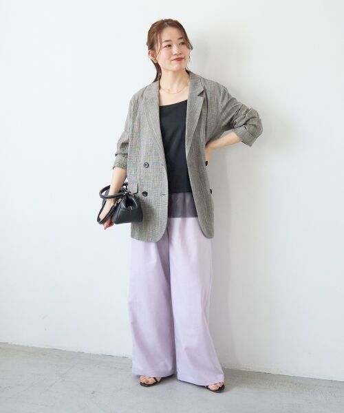 le.coeur blanc / ルクールブラン テーラードジャケット | グレンチェックスラブテーラードジャケット | 詳細25