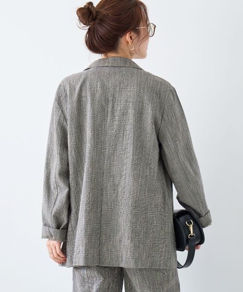 le.coeur blanc / ルクールブラン テーラードジャケット | グレンチェックスラブテーラードジャケット | 詳細28