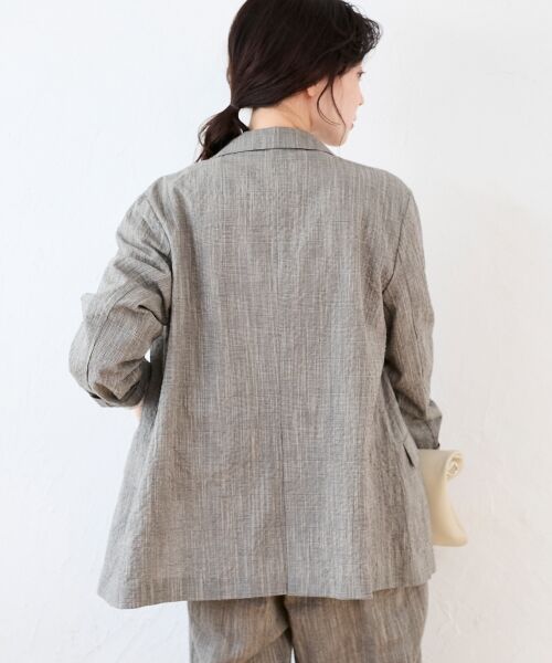 le.coeur blanc / ルクールブラン テーラードジャケット | グレンチェックスラブテーラードジャケット | 詳細6