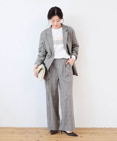 le.coeur blanc / ルクールブラン テーラードジャケット | グレンチェックスラブテーラードジャケット | 詳細7