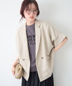 le.coeur blanc / ルクールブラン テーラードジャケット | タンブラーハーフスリーブテーラードジャケット