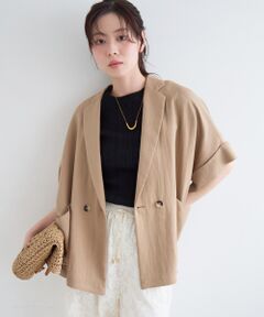 le.coeur blanc / ルクールブラン テーラードジャケット | タンブラーハーフスリーブテーラードジャケット