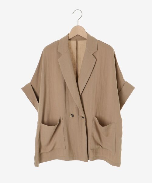 le.coeur blanc / ルクールブラン テーラードジャケット | タンブラーハーフスリーブテーラードジャケット | 詳細1