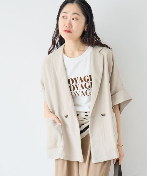 le.coeur blanc / ルクールブラン テーラードジャケット | タンブラーハーフスリーブテーラードジャケット | 詳細15