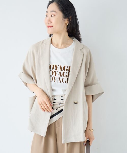 le.coeur blanc / ルクールブラン テーラードジャケット | タンブラーハーフスリーブテーラードジャケット | 詳細20