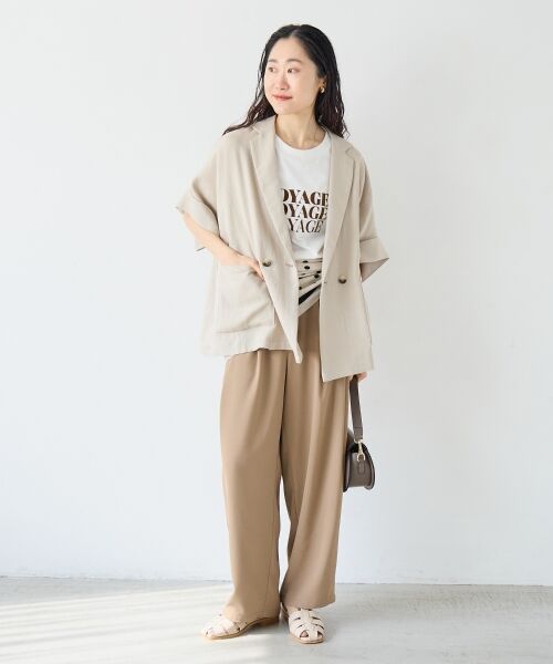 le.coeur blanc / ルクールブラン テーラードジャケット | タンブラーハーフスリーブテーラードジャケット | 詳細26