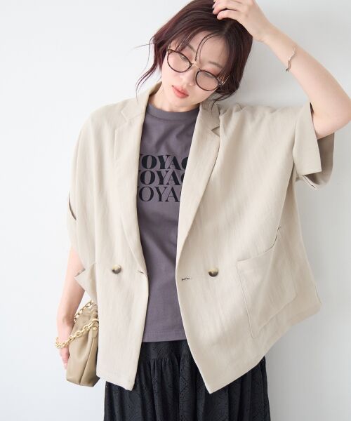 le.coeur blanc / ルクールブラン テーラードジャケット | タンブラーハーフスリーブテーラードジャケット | 詳細27