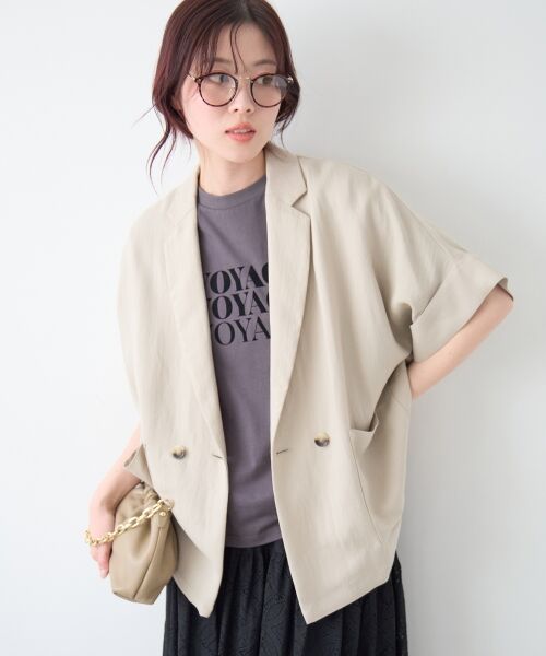 le.coeur blanc / ルクールブラン テーラードジャケット | タンブラーハーフスリーブテーラードジャケット | 詳細28