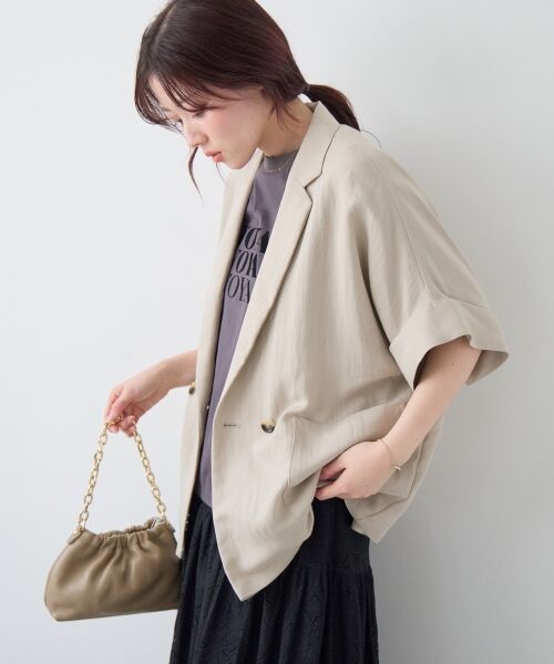 le.coeur blanc / ルクールブラン テーラードジャケット | タンブラーハーフスリーブテーラードジャケット | 詳細30