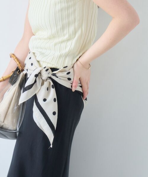 le.coeur blanc / ルクールブラン バンダナ・スカーフ | ドット大判スカーフ | 詳細11