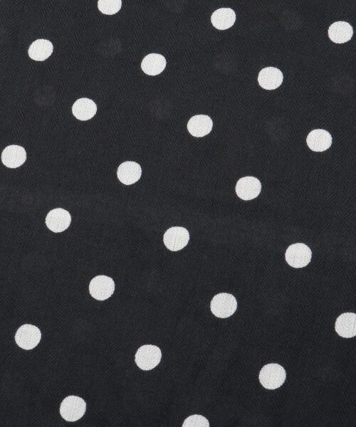 le.coeur blanc / ルクールブラン バンダナ・スカーフ | ドット大判スカーフ | 詳細20