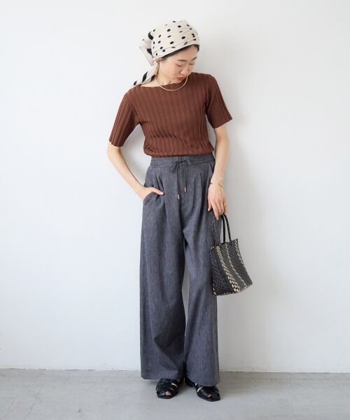 le.coeur blanc / ルクールブラン バンダナ・スカーフ | ドット大判スカーフ | 詳細8