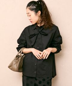 le.coeur blanc / ルクールブラン シャツ・ブラウス | 《WEB限定アイテム》コットン2Wayボウタイブラウス