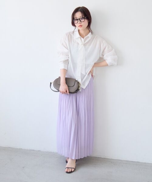 le.coeur blanc / ルクールブラン シャツ・ブラウス | 《WEB限定アイテム》コットン2Wayボウタイブラウス | 詳細11