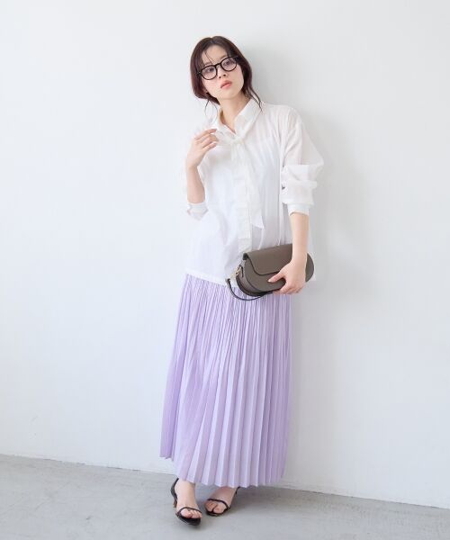 le.coeur blanc / ルクールブラン シャツ・ブラウス | 《WEB限定アイテム》コットン2Wayボウタイブラウス | 詳細12