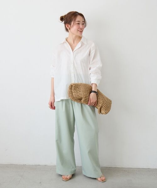 le.coeur blanc / ルクールブラン シャツ・ブラウス | 《WEB限定アイテム》コットン2Wayボウタイブラウス | 詳細15